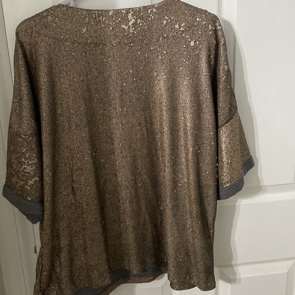 V neck sequin top. Xl. Anthropologie. Very nice top no flaws - Picture 4 of 5